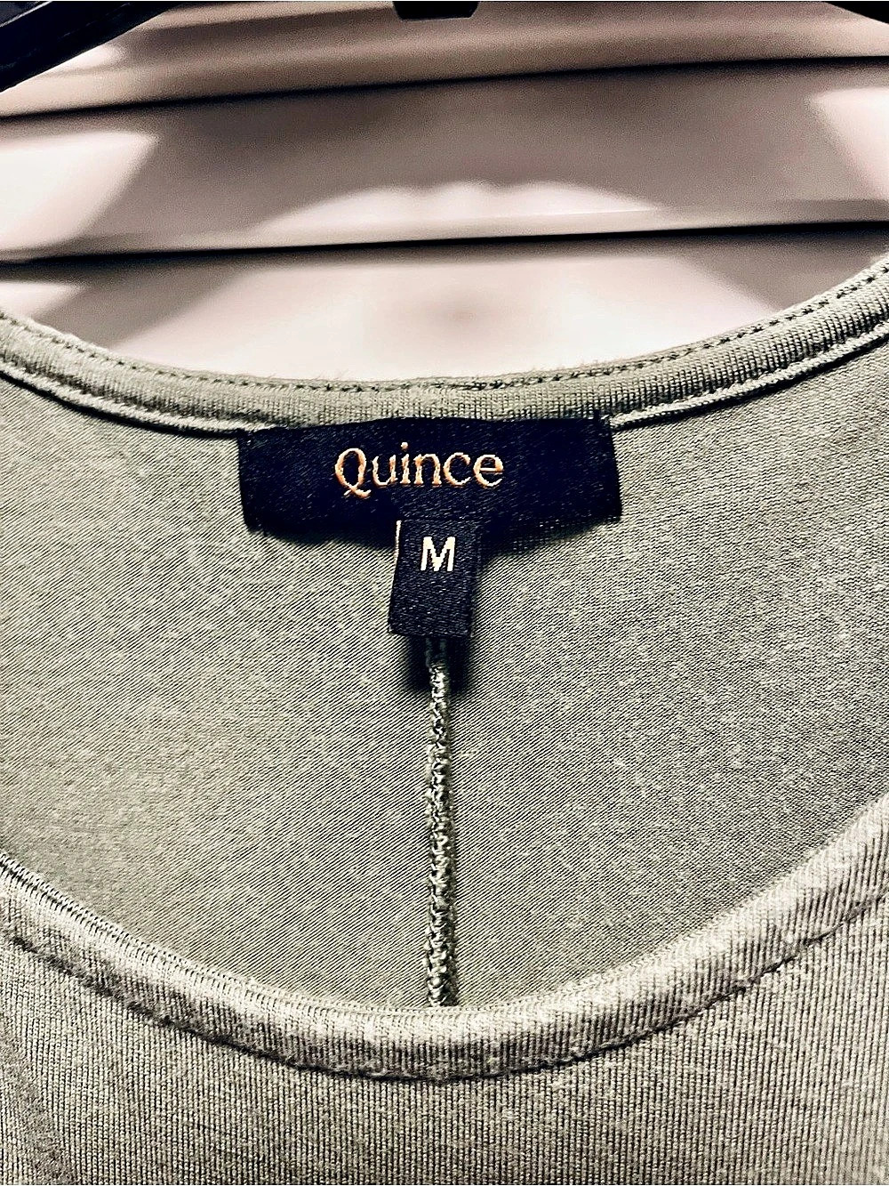 Quince Tencel Jersey Sleeveless Swing Dress in Sage Green Size Medium Travel!! - Picture 5 of 8
